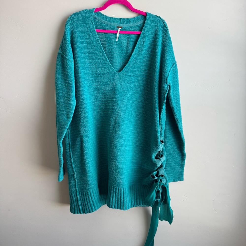 Free People knit sweater dress.